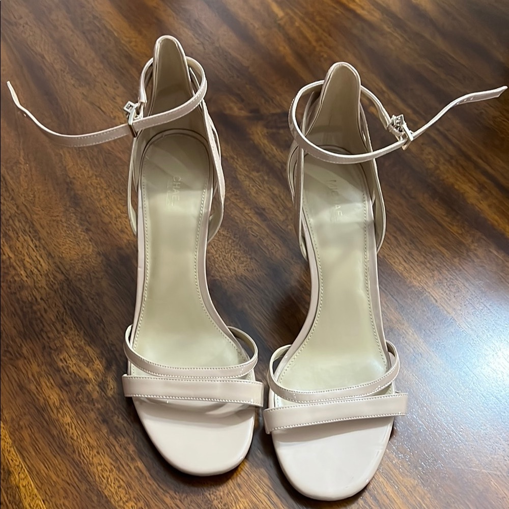 Elegant Cream Strappy Heels